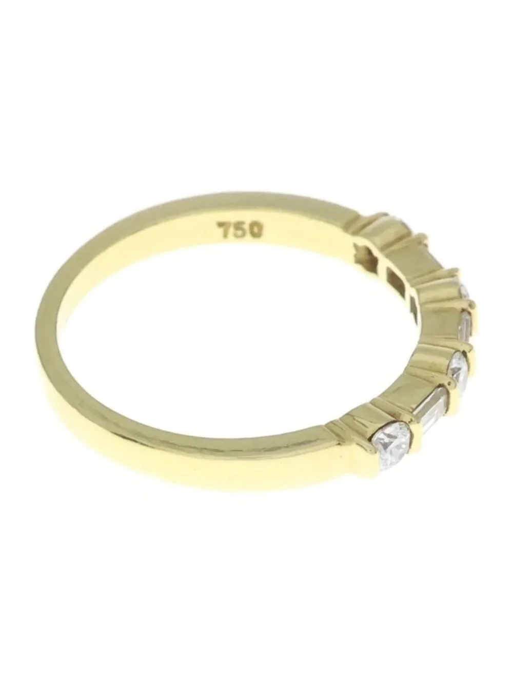 Tiffany & Co Forever Band Embrace Diamond Ring Yellow Gold